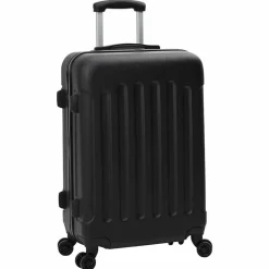 vidaXL Koffer met slot 3 pcs Zwart 50 x 31 x 78 cm ABS Kunststof