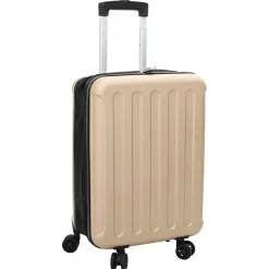 vidaXL Koffer met slot champagne 34 x 23 x 55.5 cm ABS Kunststof