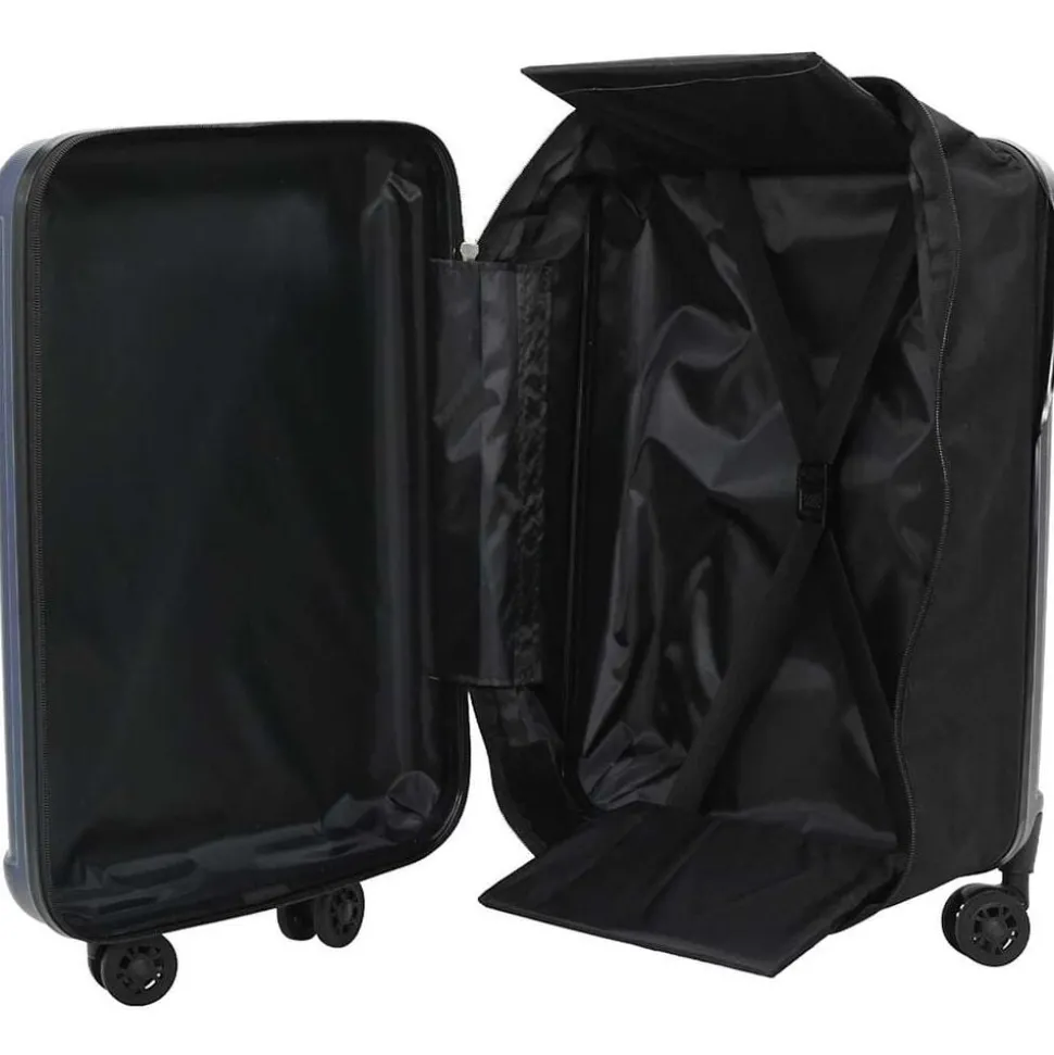 vidaXL Koffer met slot Donkerblauw 34 x 23 x 55.5 cm ABS Kunststof