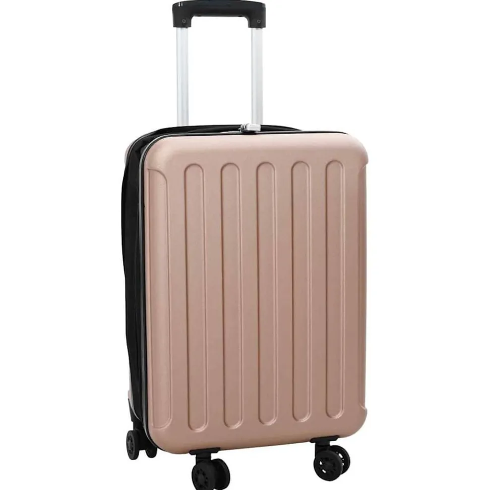 vidaXL Koffer met slot Roségoud 34 x 23 x 55.5 cm ABS Kunststof
