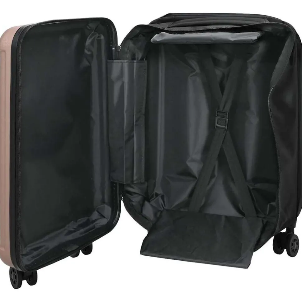 vidaXL Koffer met slot Roségoud 34 x 23 x 55.5 cm ABS Kunststof