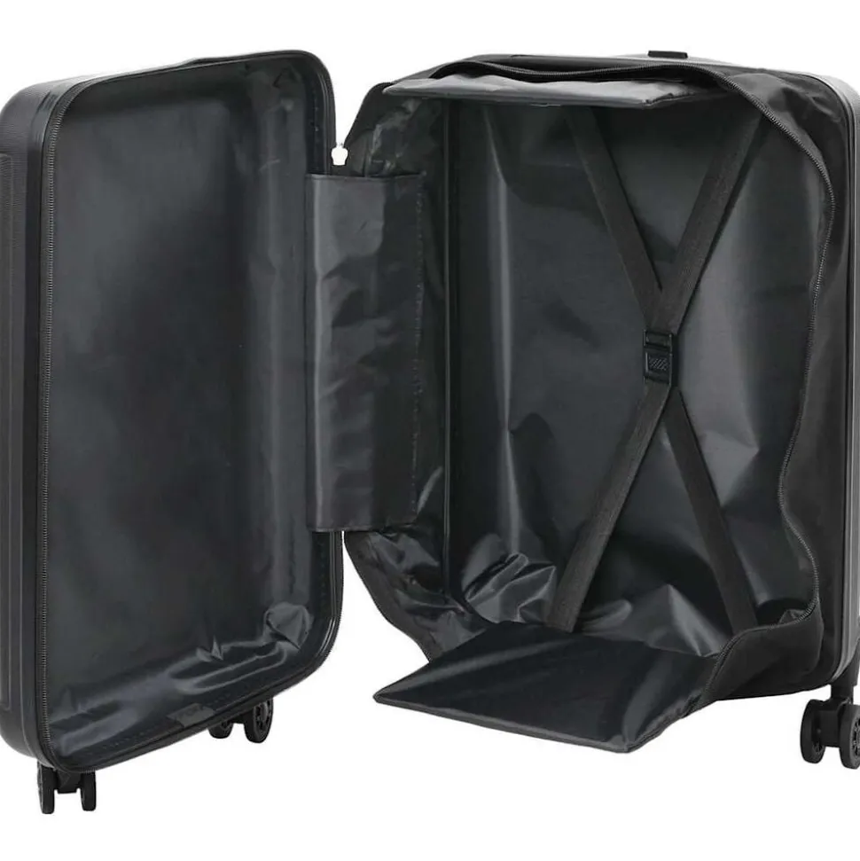 vidaXL Koffer met slot Zwart 34 x 23 x 55.5 cm ABS Kunststof