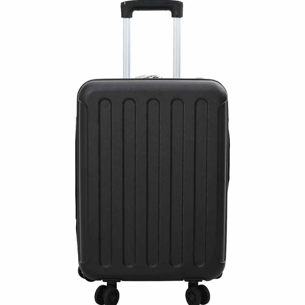 vidaXL Koffer met slot Zwart 34 x 23 x 55.5 cm ABS Kunststof