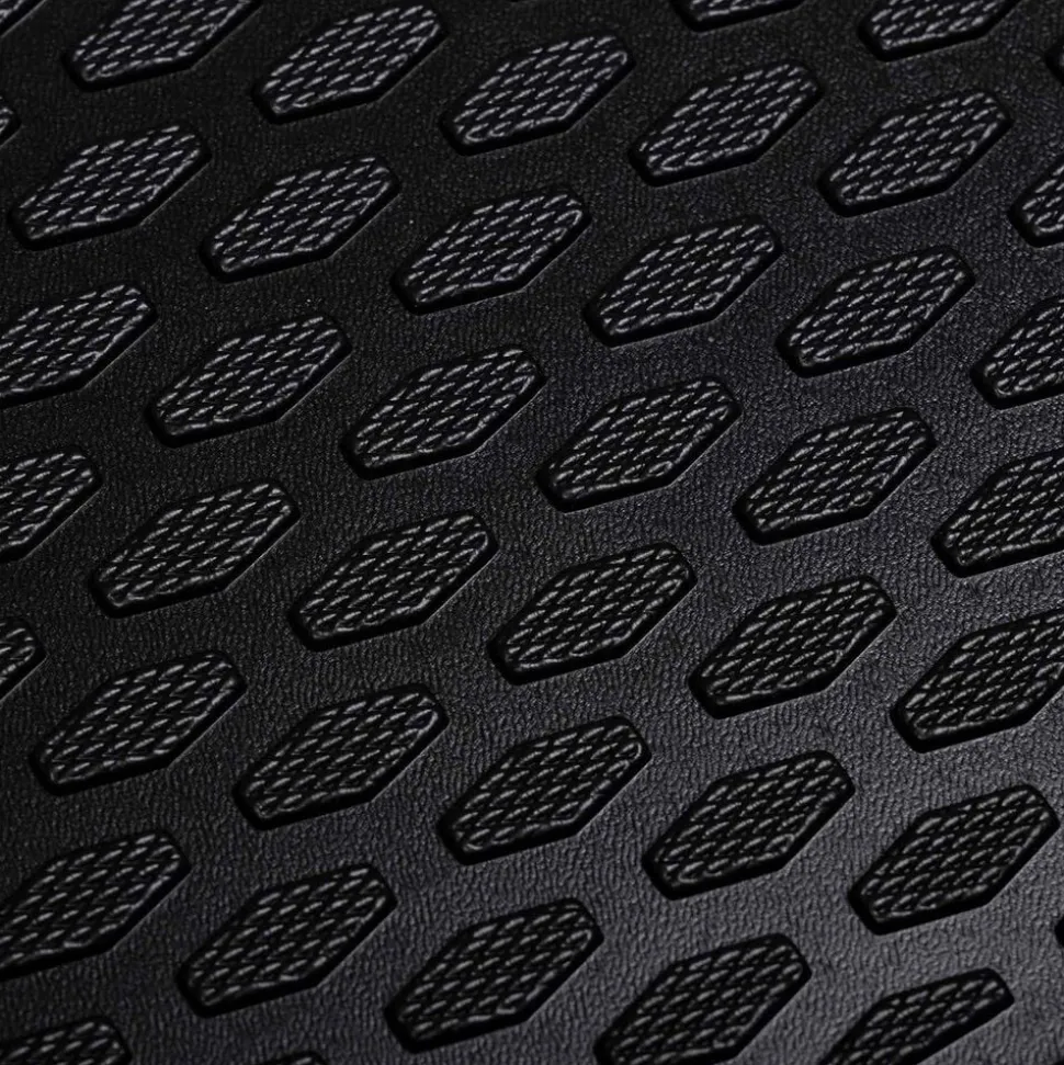 vidaXL Kofferbakmat Zwart Rubber
