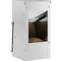 vidaXL Konijnenvoer Zilver 12,5 x 12,5 x 25 cm Gegalvaniseerd staal