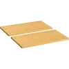 vidaXL Kookplaatafdekkingen 2 st 50x28x1,5 cm bamboe
