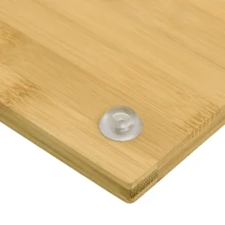 vidaXL Kookplaatafdekkingen 2 st 50x28x1,5 cm bamboe