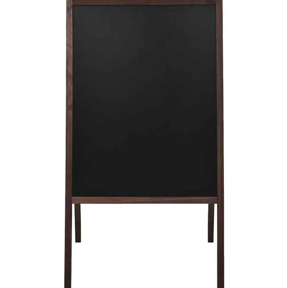 vidaXL Krijtbord dubbelzijdig vrijstaand 60x80 cm cederhout