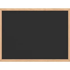 vidaXL Krijtbord met massief grenenhouten frame 40x30 cm zwart