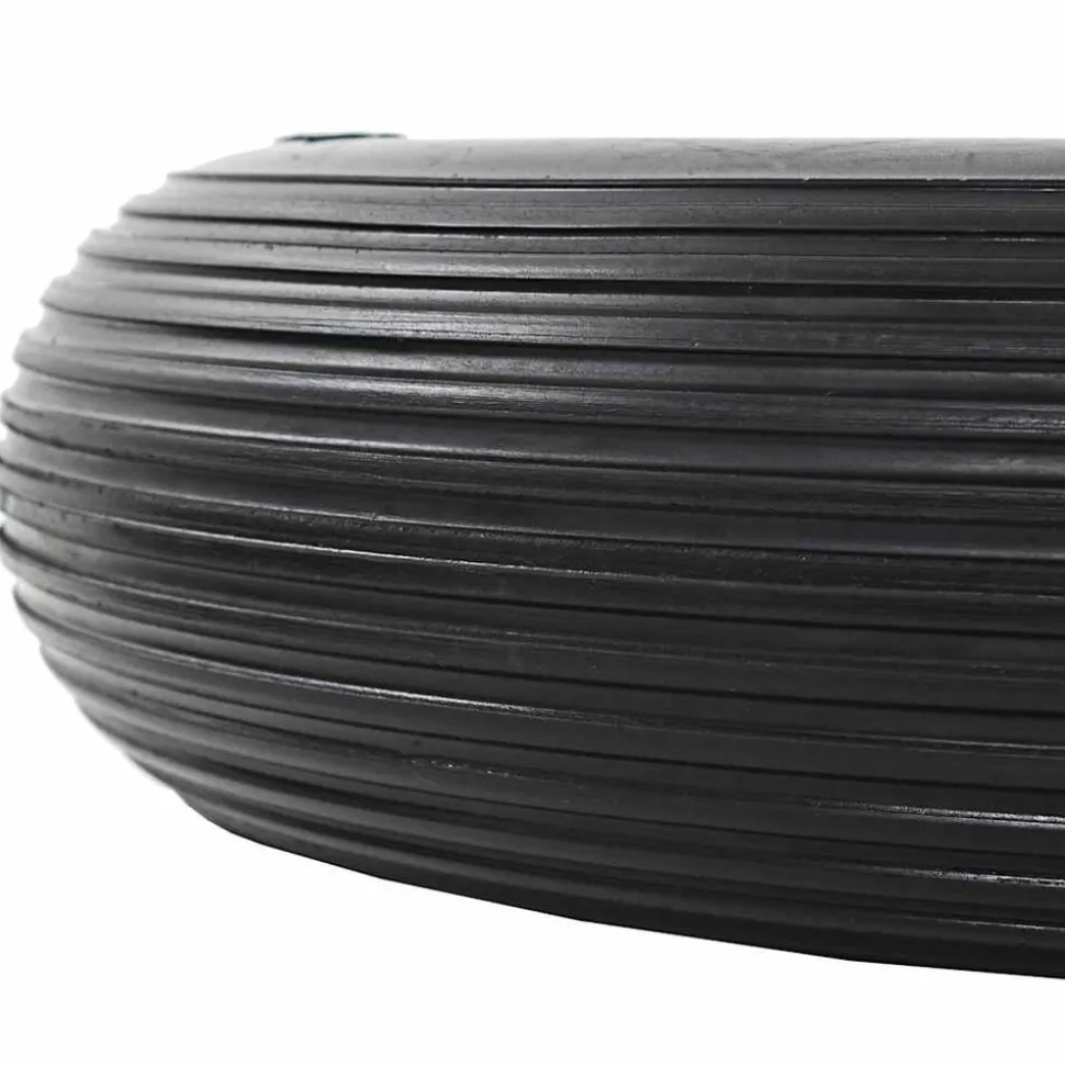 vidaXL Kruiwagenwiel met as 4,00-8 390 mm massief PU
