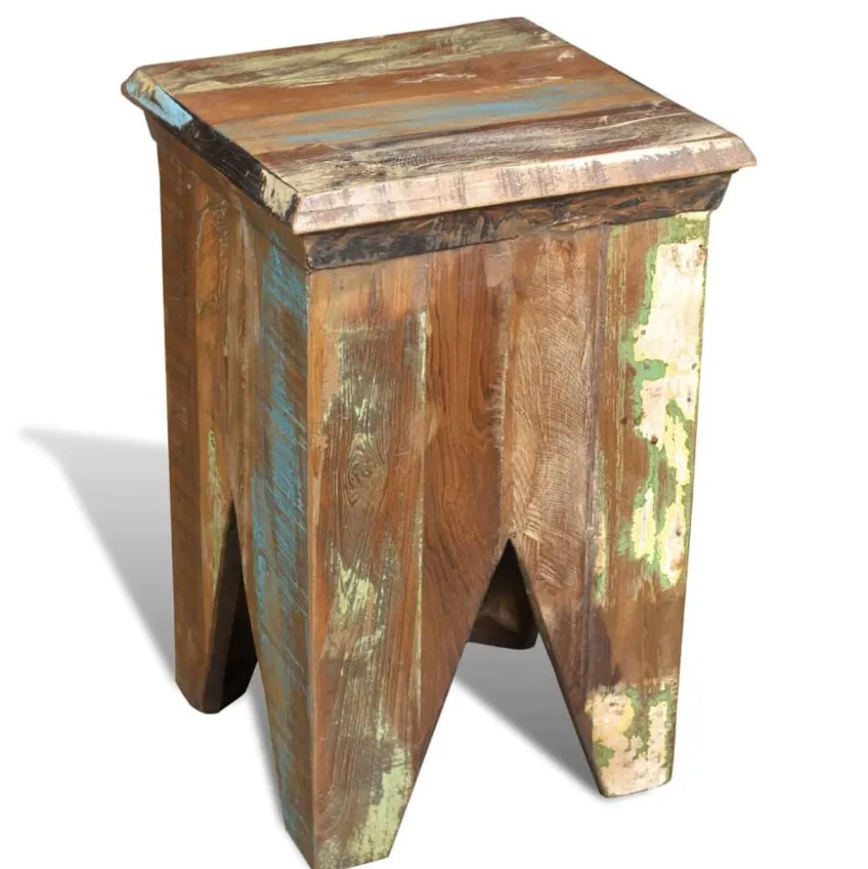 vidaXL Kruk massief gerecycled hout