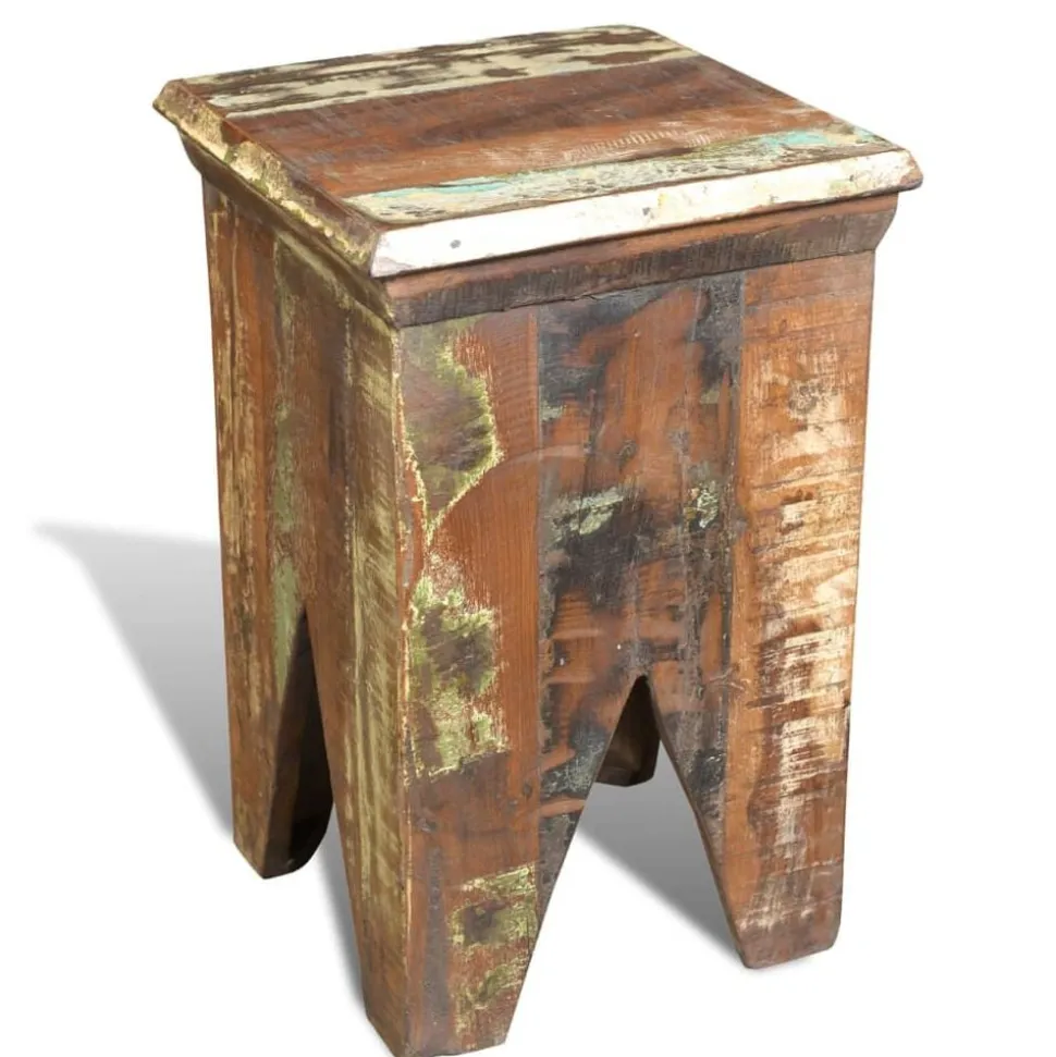 vidaXL Kruk massief gerecycled hout