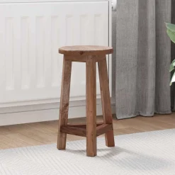 vidaXL Kruk Naturel 28 x 28 x 50 cm Mahoniehout