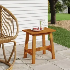 vidaXL Kruk 45x29x45 cm rechthoekig massief acaciahout