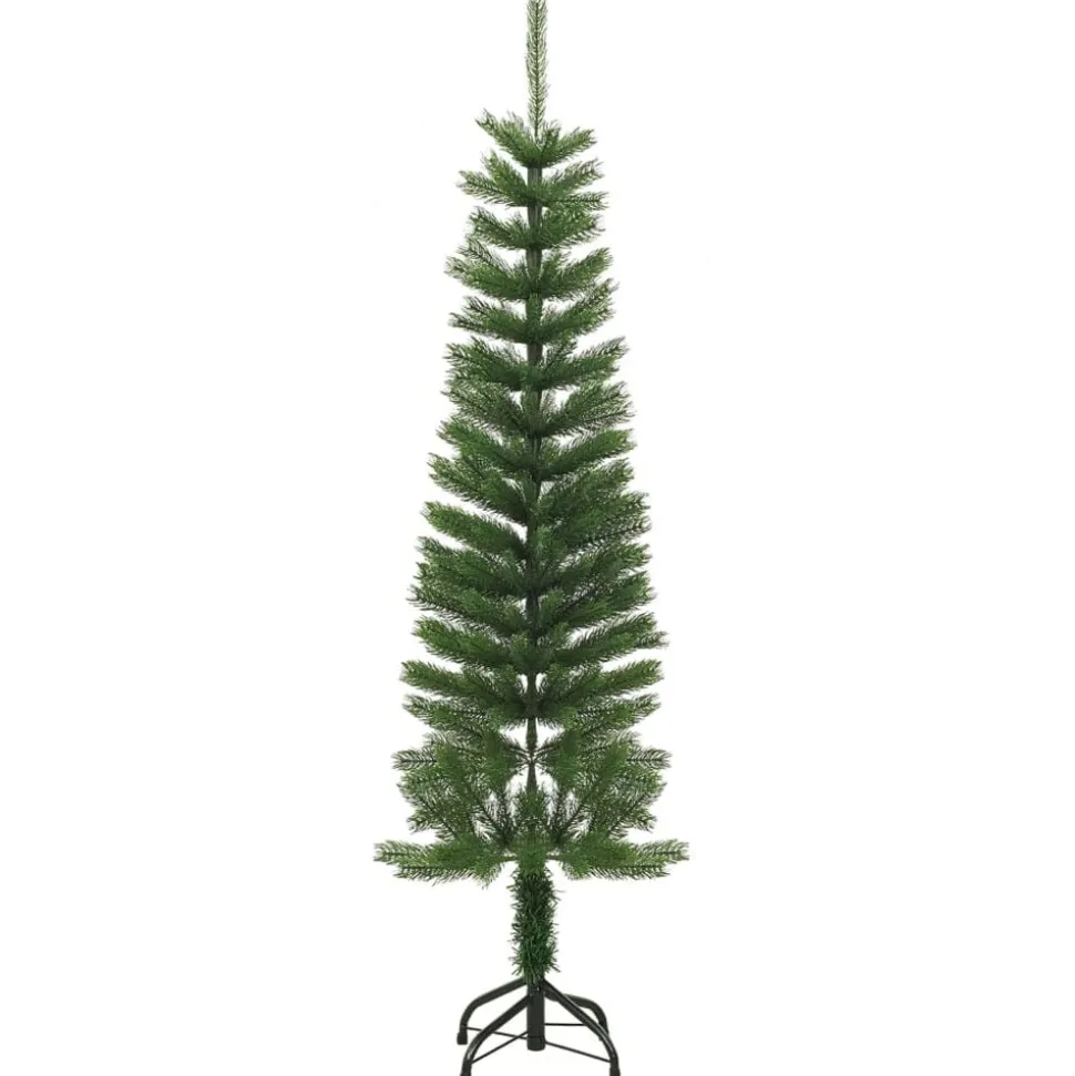 vidaXL Kunstkerstboom met standaard smal 150 cm PE