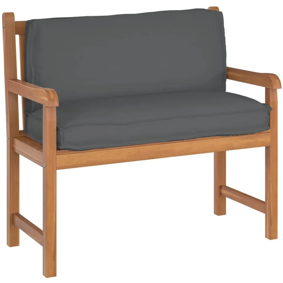 vidaXL Kussen Antraciet 120 x 40 x 12 cm Oxford Stof