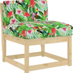 vidaXL Kussen Bloemen Multikleur 80 x 40 x 12 cm Oxford Stof