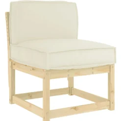 vidaXL Kussen Crème 60 x 40 x 12 cm Oxford Stof