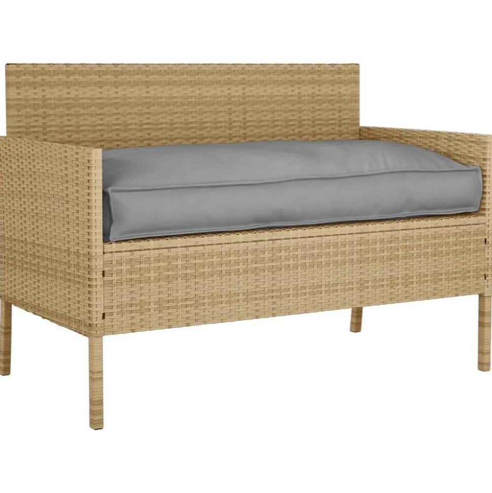 vidaXL Kussen Grijs 120 x 60 x 12 cm Oxford Stof