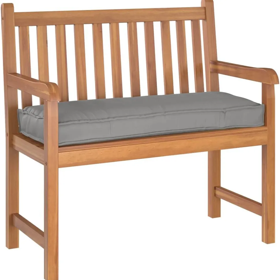vidaXL Kussen Grijs 100 x 40 x 8 cm Oxford Stof