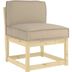 vidaXL Kussen Taupe 60 x 40 x 12 cm Oxford Stof