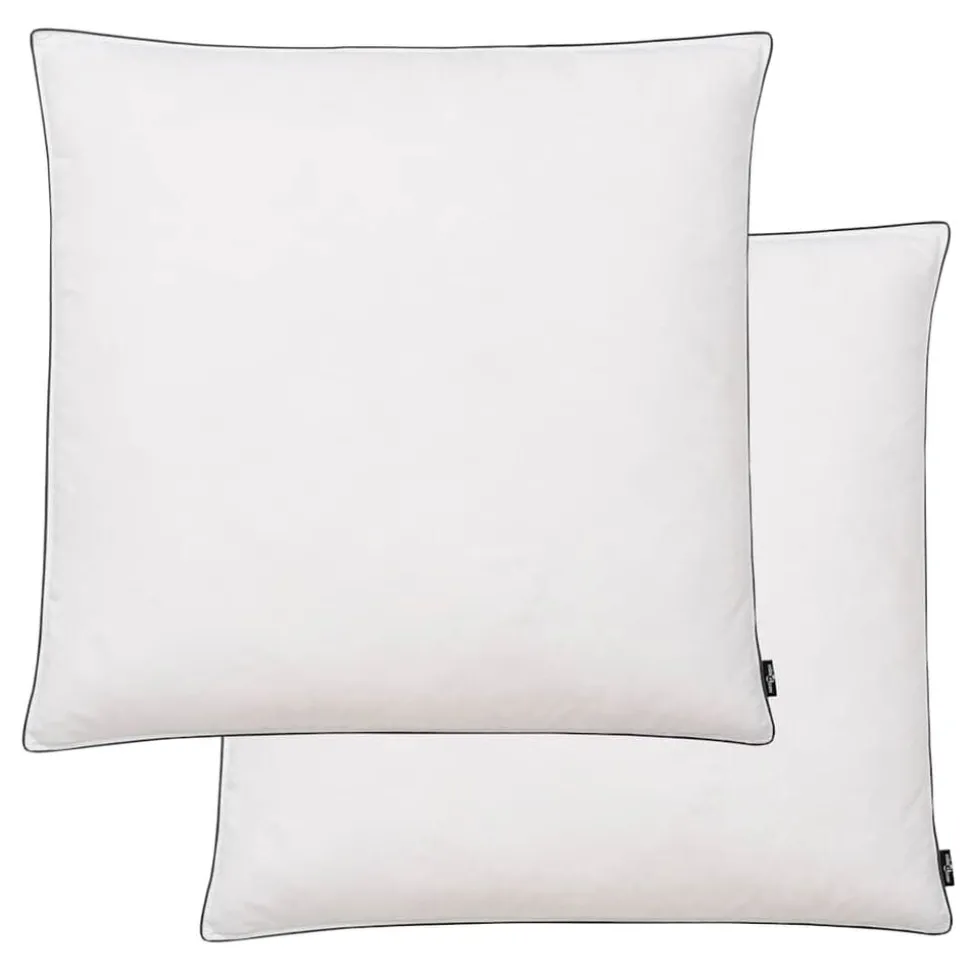 vidaXL Kussens 2 st verenvulling 80x80 cm wit