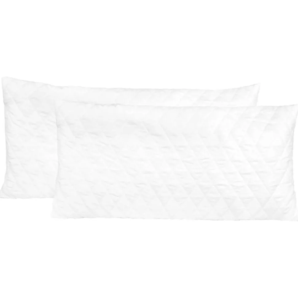 vidaXL Kussens 2 st 80x40x14 cm traagschuim