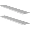 vidaXL Laadhelling 200 kg Zilver 159 x 23 x 5 cm Gegalvaniseerd staal