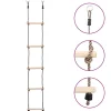 vidaXL Ladder met 5 sporten 210 cm massief grenenhout