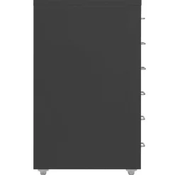 vidaXL Ladeblok verrijdbaar 28x41x69 cm metaal antracietkleurig