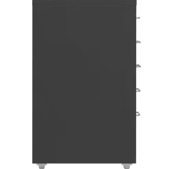 vidaXL Ladeblok verrijdbaar 28x41x69 cm metaal antracietkleurig