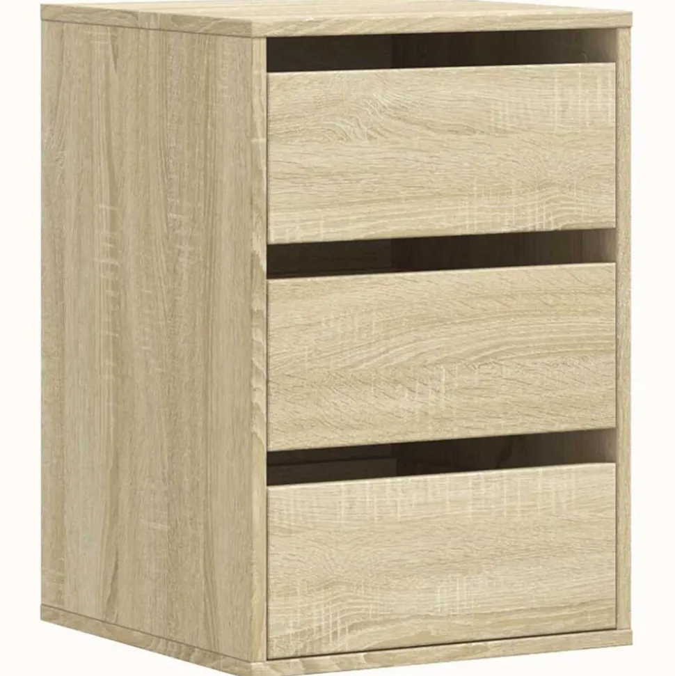 vidaXL Ladekast 40x41x58 cm bewerkt hout sonoma eikenkleurig