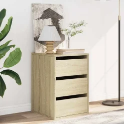 vidaXL Ladekast 40x41x58 cm bewerkt hout sonoma eikenkleurig
