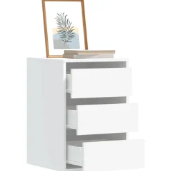 vidaXL Ladekast 40x41x58 cm bewerkt hout wit