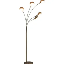 vidaXL Lamp staand 5xE14 200 cm zilverkleurig