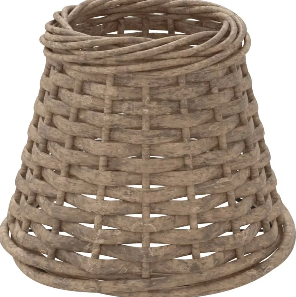 vidaXL Lampenkap Ø15x12 cm wicker bruin