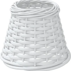 vidaXL Lampenkap Ø15x12 cm wicker wit
