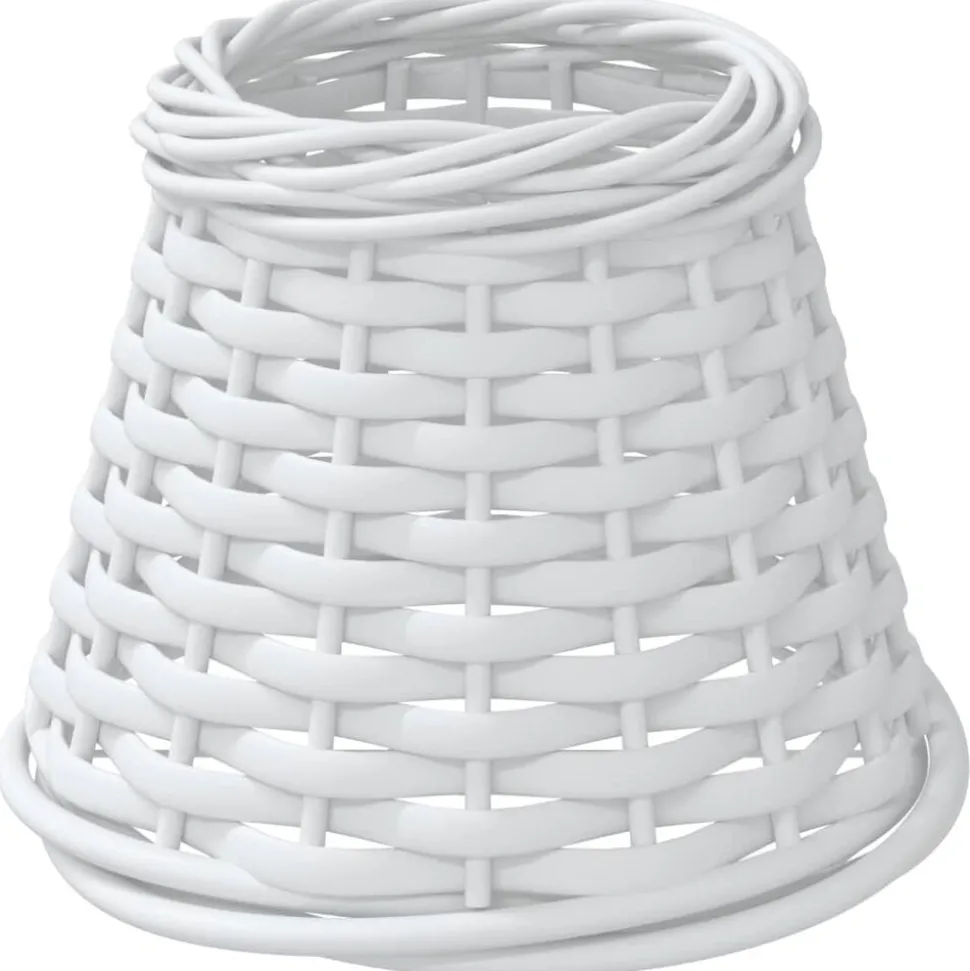 vidaXL Lampenkap Ø15x12 cm wicker wit