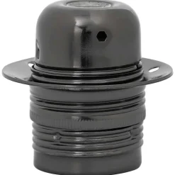 vidaXL Lamphouders 2 st glanzend zwart E27