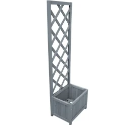 vidaXL Latwerkplantenbak 40x30x135 cm massief vurenhout