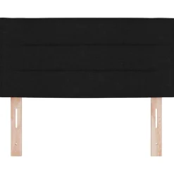 vidaXL LED Hoofdbord met LED-stripverlichting Zwart 80 cm Stof
