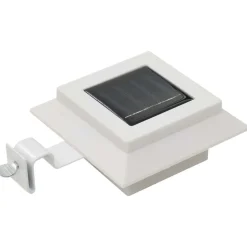 vidaXL LED-solarlampen vierkant 12 cm wit 6 st