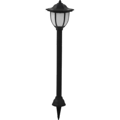 vidaXL LED-solarlampen zwart 3 st