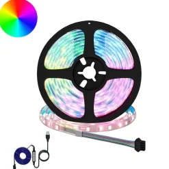 vidaXL LED-strip 2 pcs Zwart en transparant 2300 mm Koper en kunststof