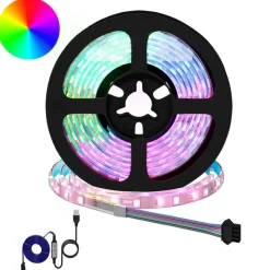 vidaXL LED-strip 2 pcs Zwart en transparant 1700 mm Koper en kunststof