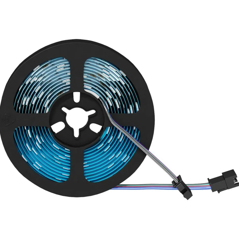 vidaXL LED-strip 2 pcs Zwart en transparant 2500 mm Koper en kunststof