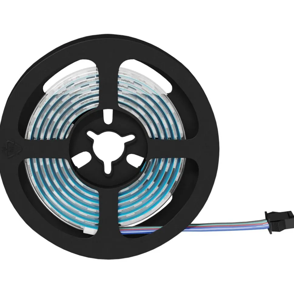 vidaXL LED-strip 2 pcs Zwart en transparant 1300 mm Koper en kunststof