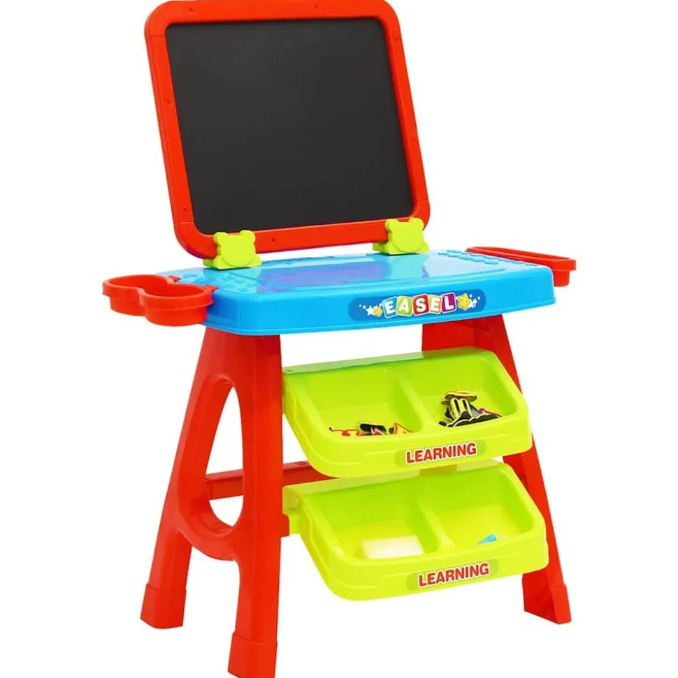 vidaXL Leerbord voor kinderen Easel and Learning 3-in-1