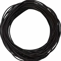 vidaXL Leren Koord Donkerbruin Ø1 mm x 5 m Leer