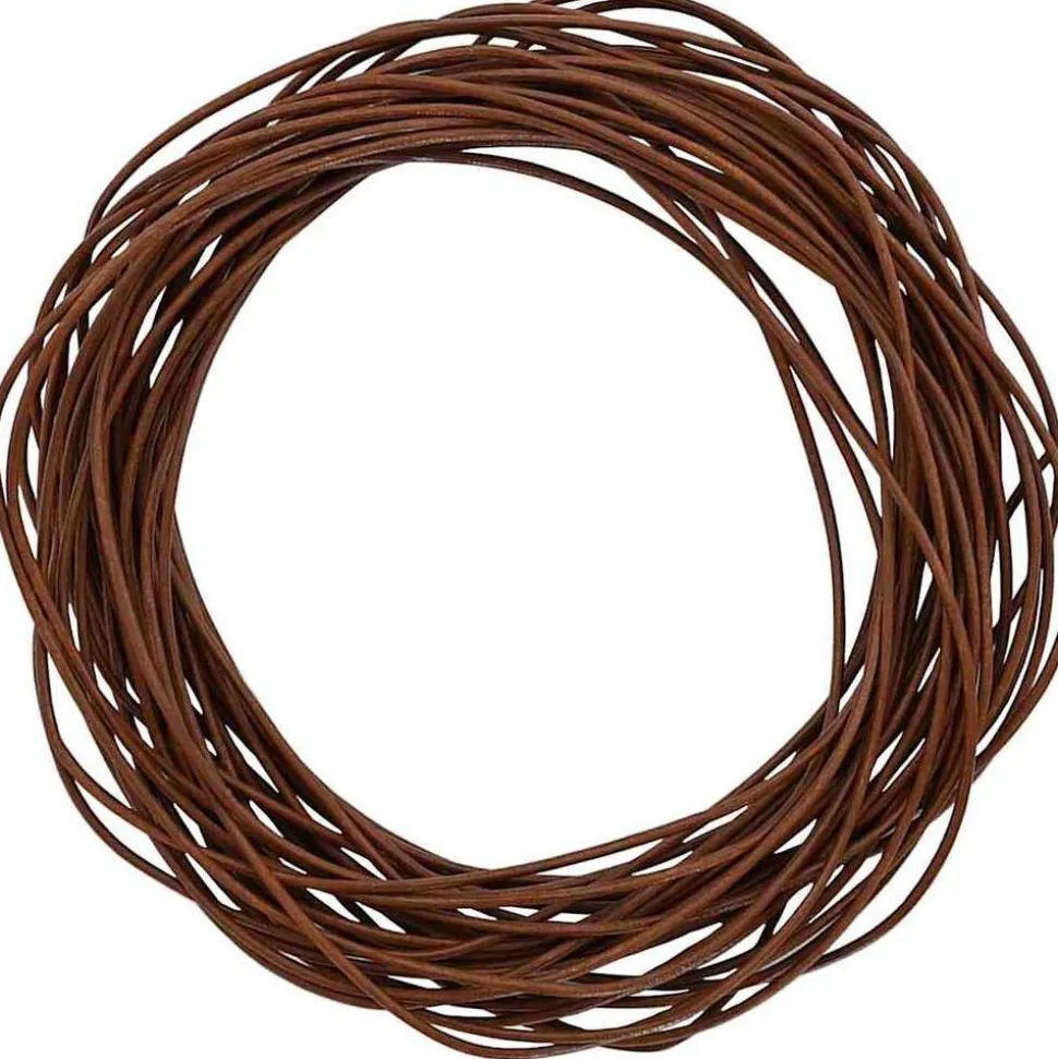 vidaXL Leren Koord Licht Bruin Ø1 mm x 5 m Leer